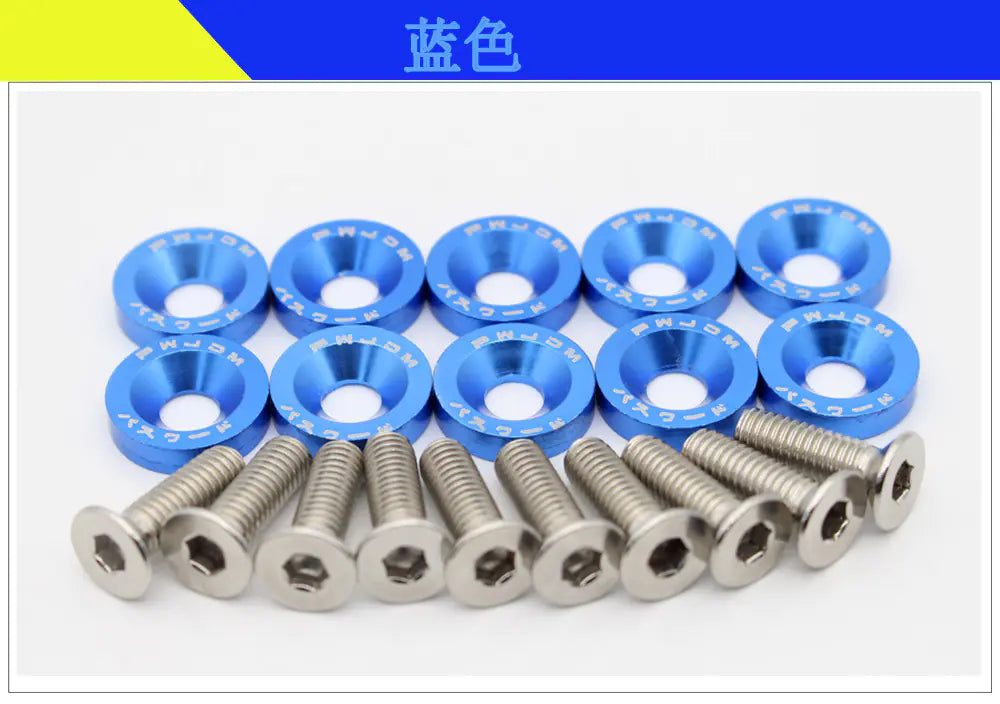 M6 Screws With Coulored Spacers