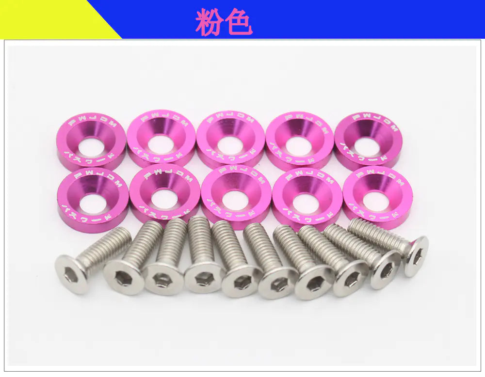 M6 Screws With Coulored Spacers