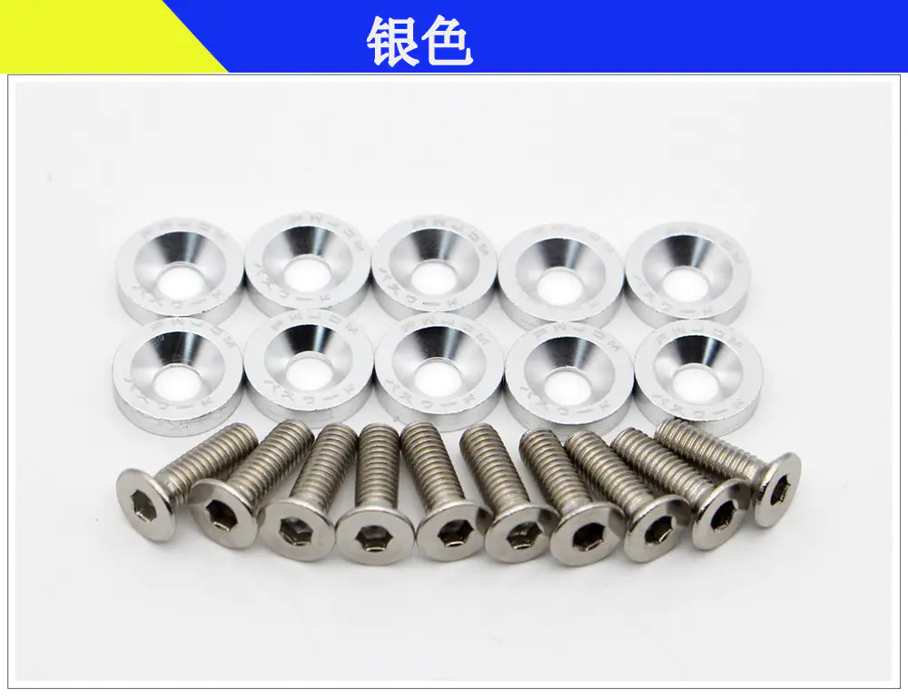 M6 Screws With Coulored Spacers