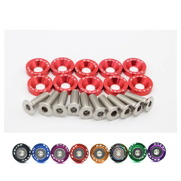 M6 Screws With Coulored Spacers