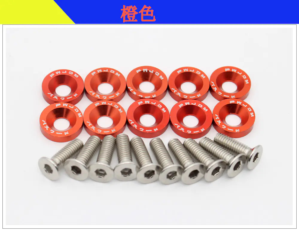 M6 Screws With Coulored Spacers