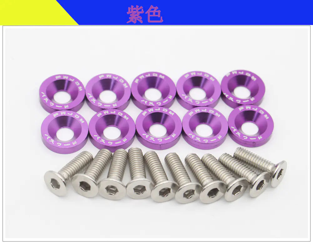M6 Screws With Coulored Spacers