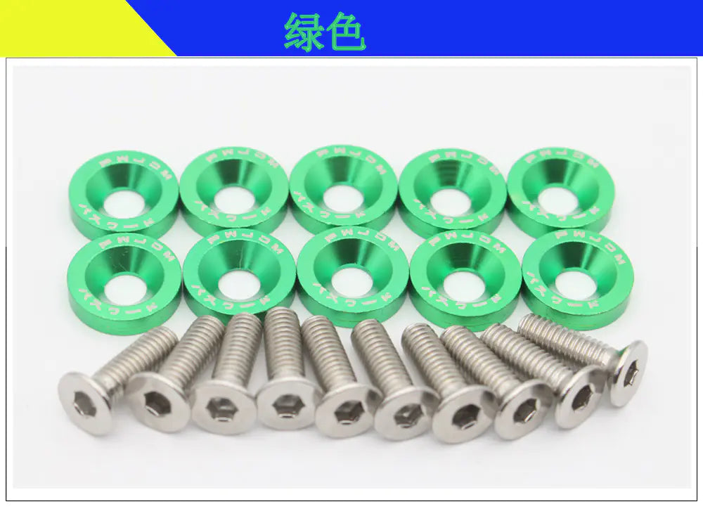 M6 Screws With Coulored Spacers