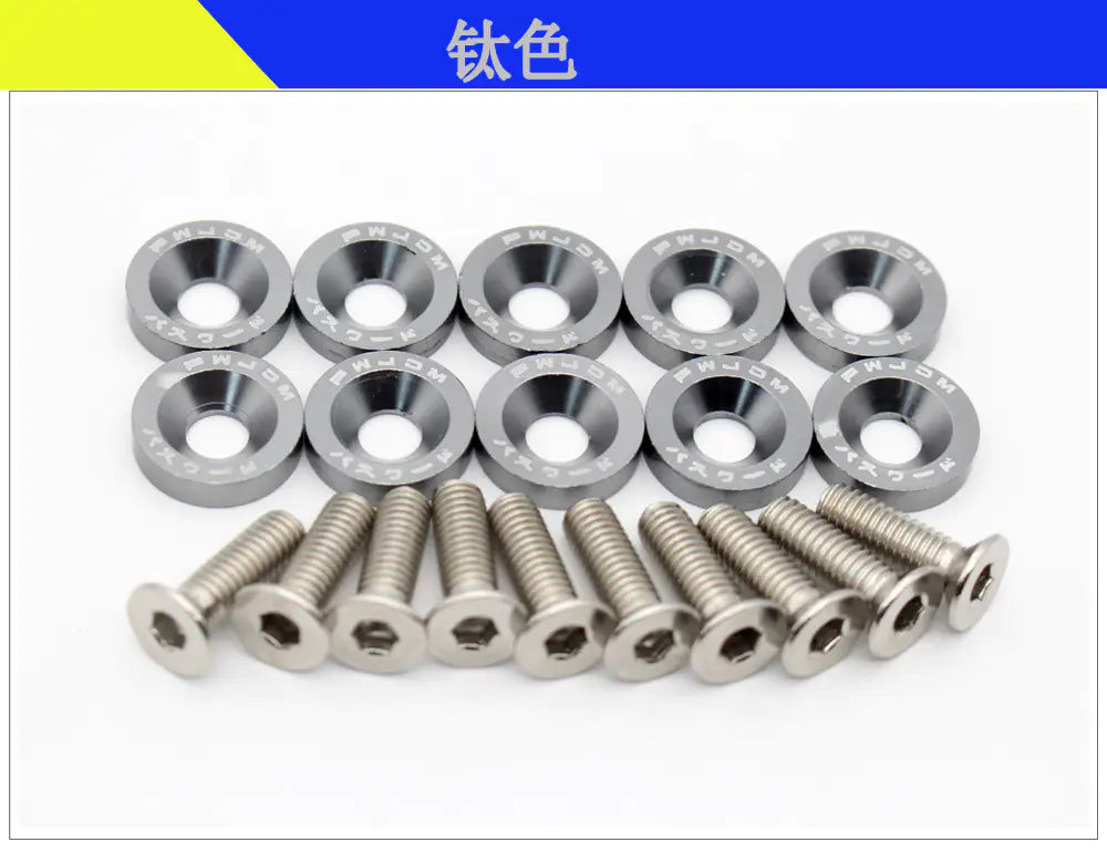 M6 Screws With Coulored Spacers