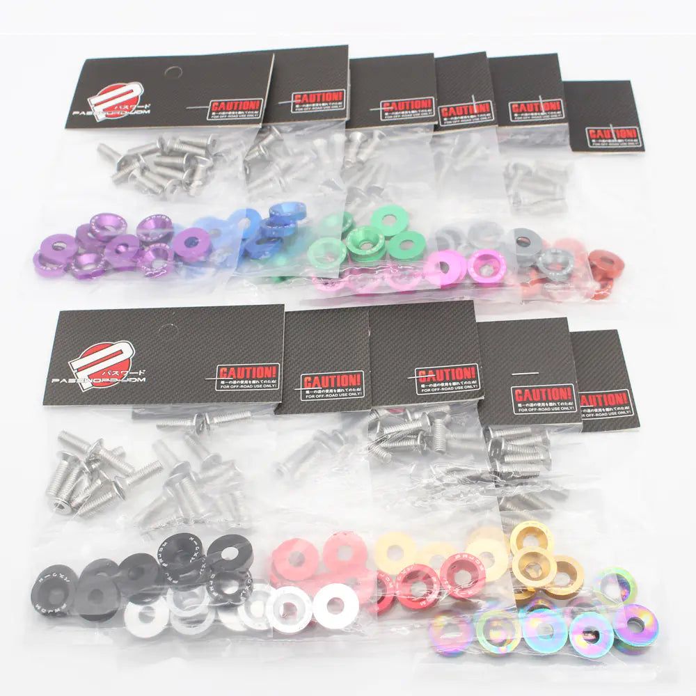 M6 Screws With Coulored Spacers