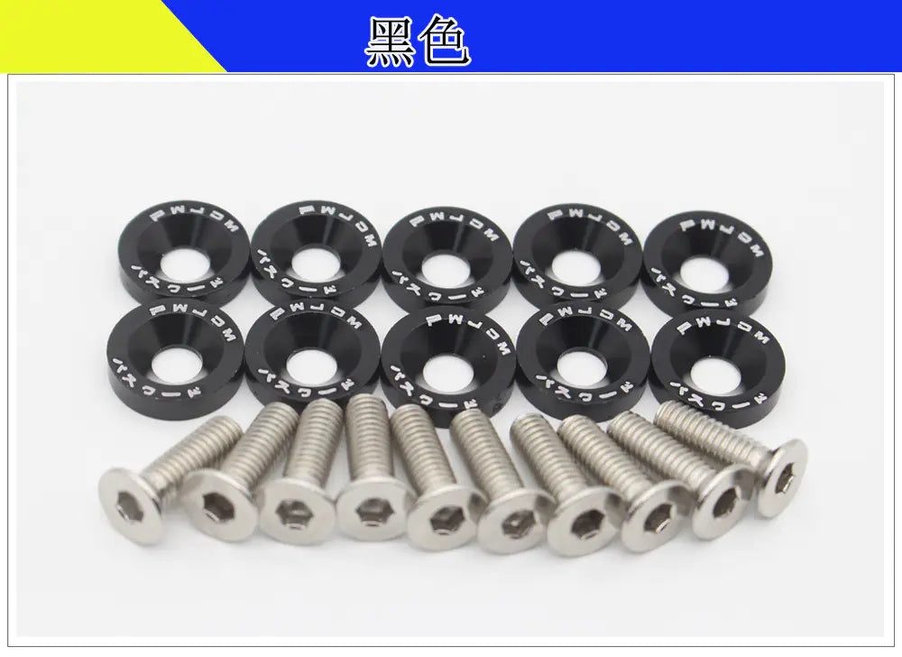 M6 Screws With Coulored Spacers